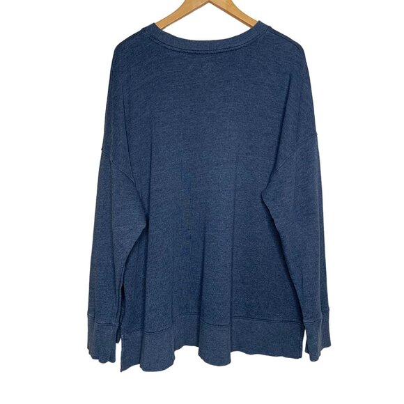 Time and Tru Pullover Sweater Crewneck Sweatshirt Blue Casual Women's Size 3XL - Picture 5 of 5